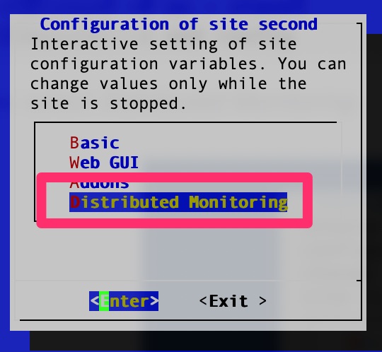 omd config - Distributed Monitoring