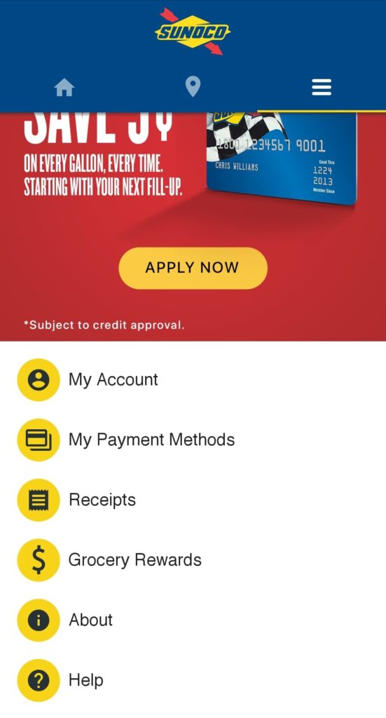 Sunoco's Mobile Fuel Payment App Features and Options