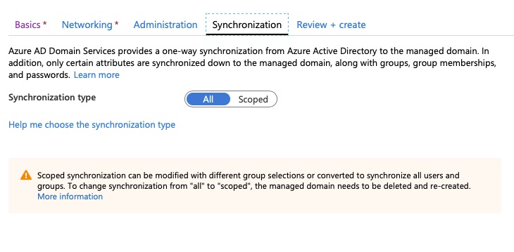 Azure AD Domain Services - Synchronization