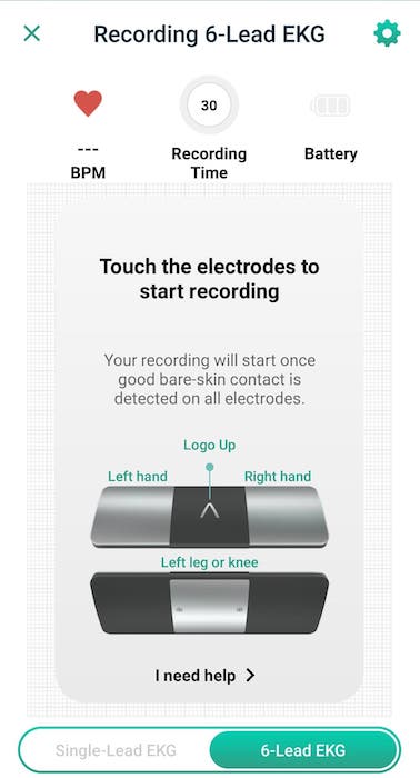 How do I take a 6-Lead recording using my KardiaMobile 6L? – AliveCor  Support