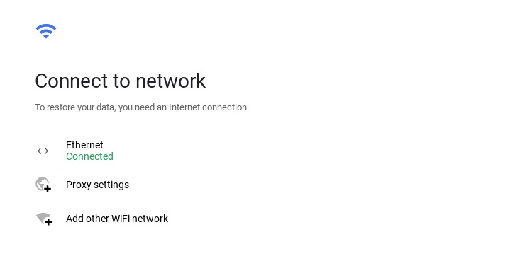 Connect to network
